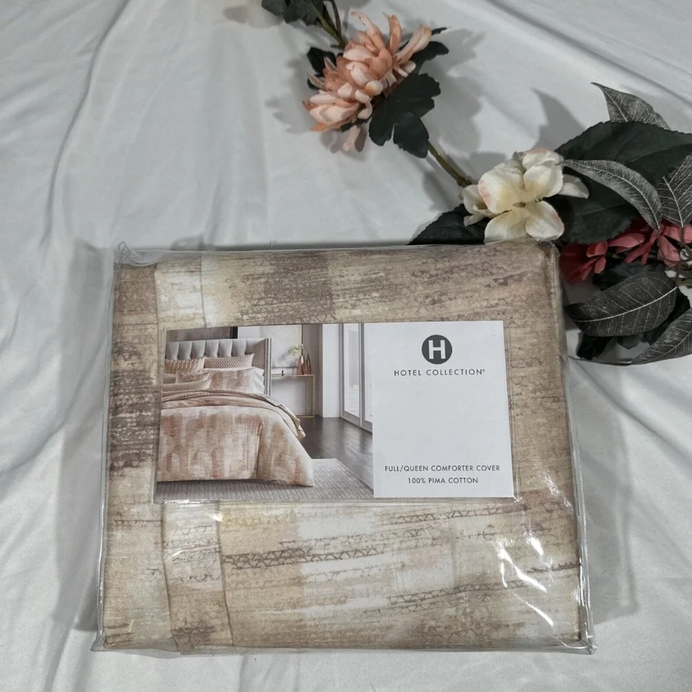 NIB $335 [ Full / Queen Duvet Cover ] for Hotel‎ Collection Manhattan Clay